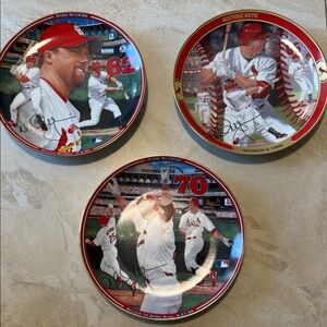 Franklin Mint Red and White Collector Plates